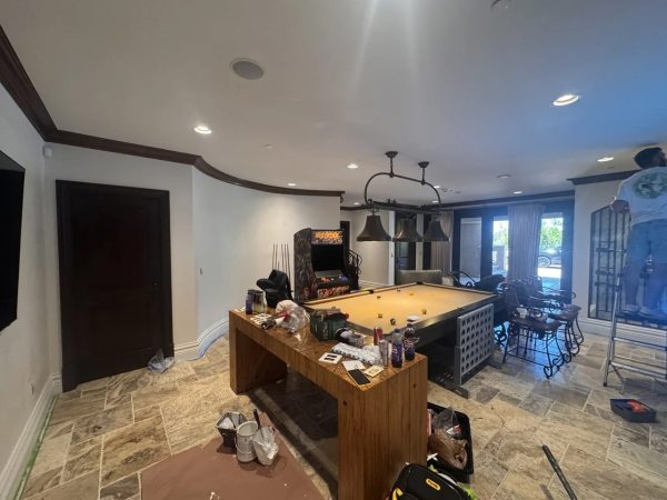 Luxury game room and hallway painting – photo № 1