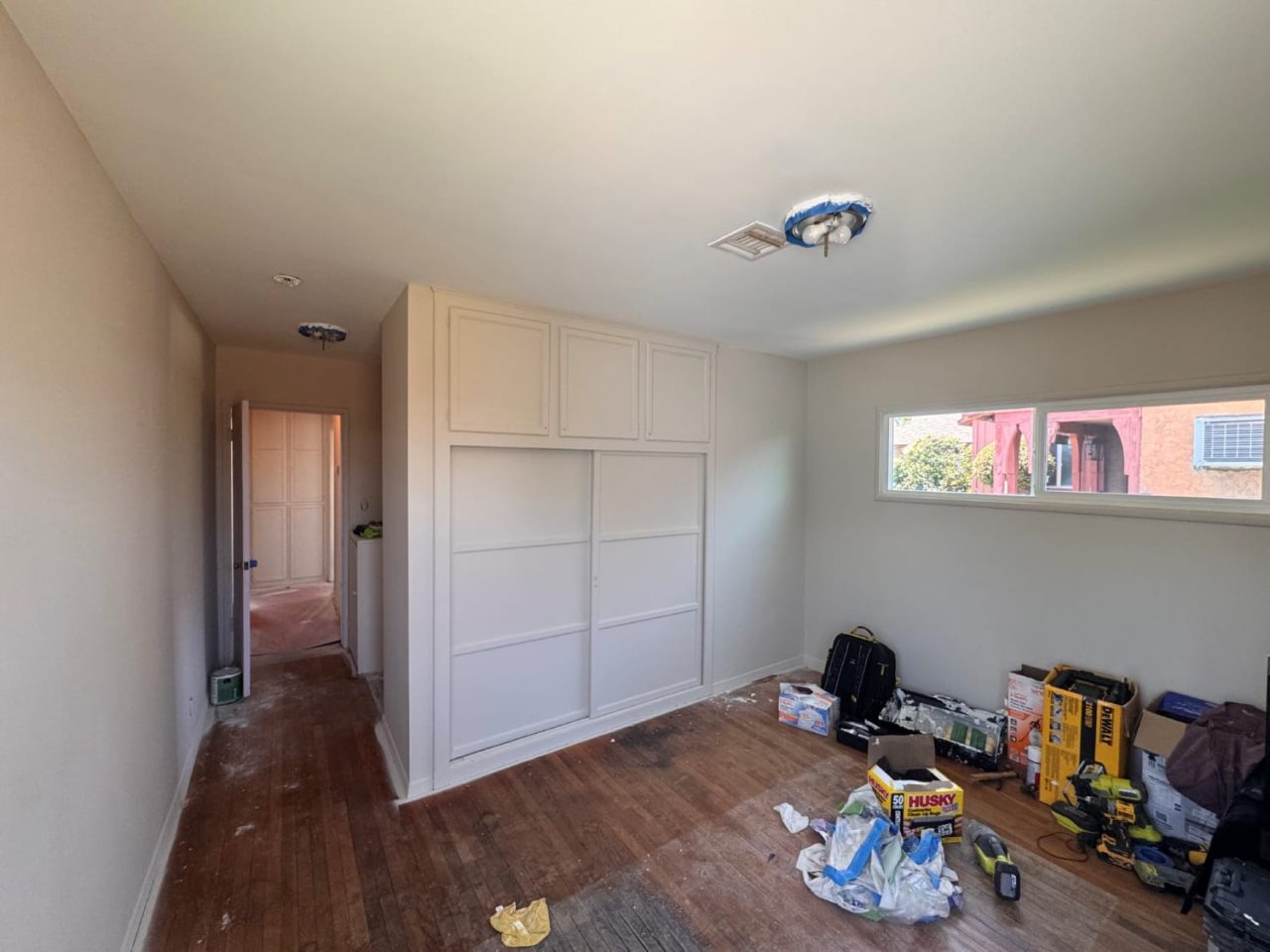 Residential painting exterior prep and primer application