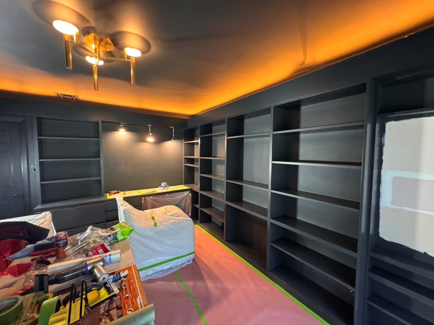 Interior painting services completed room transformation