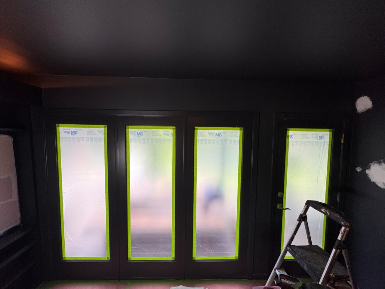 Interior painting services surface preparation work process