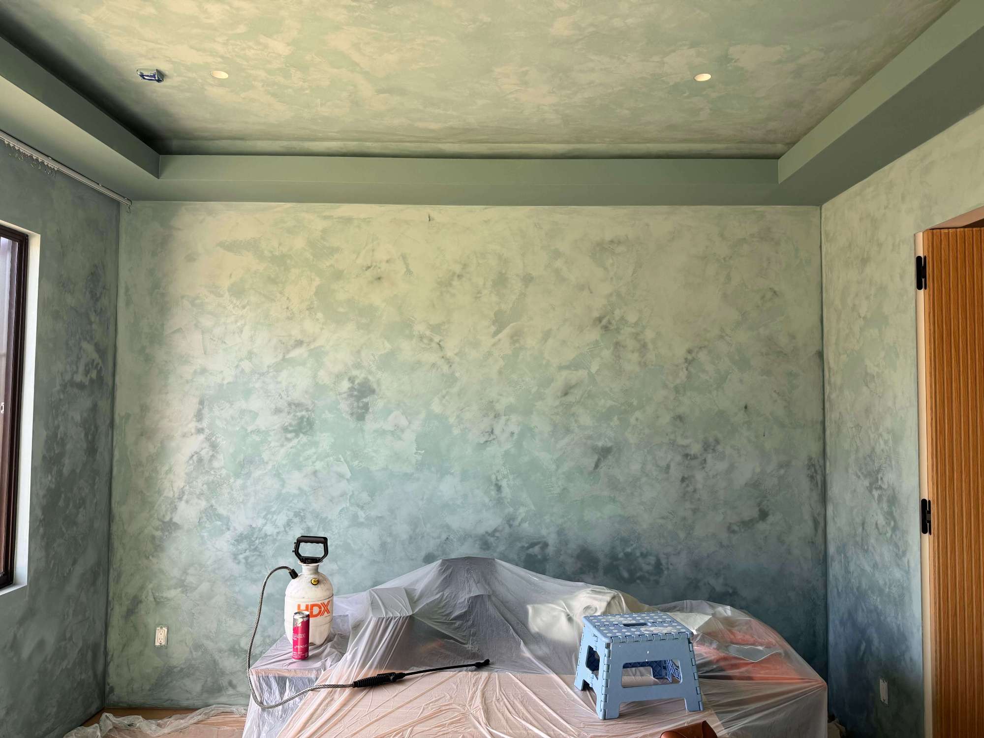 Decorative limewash accent wall LA
