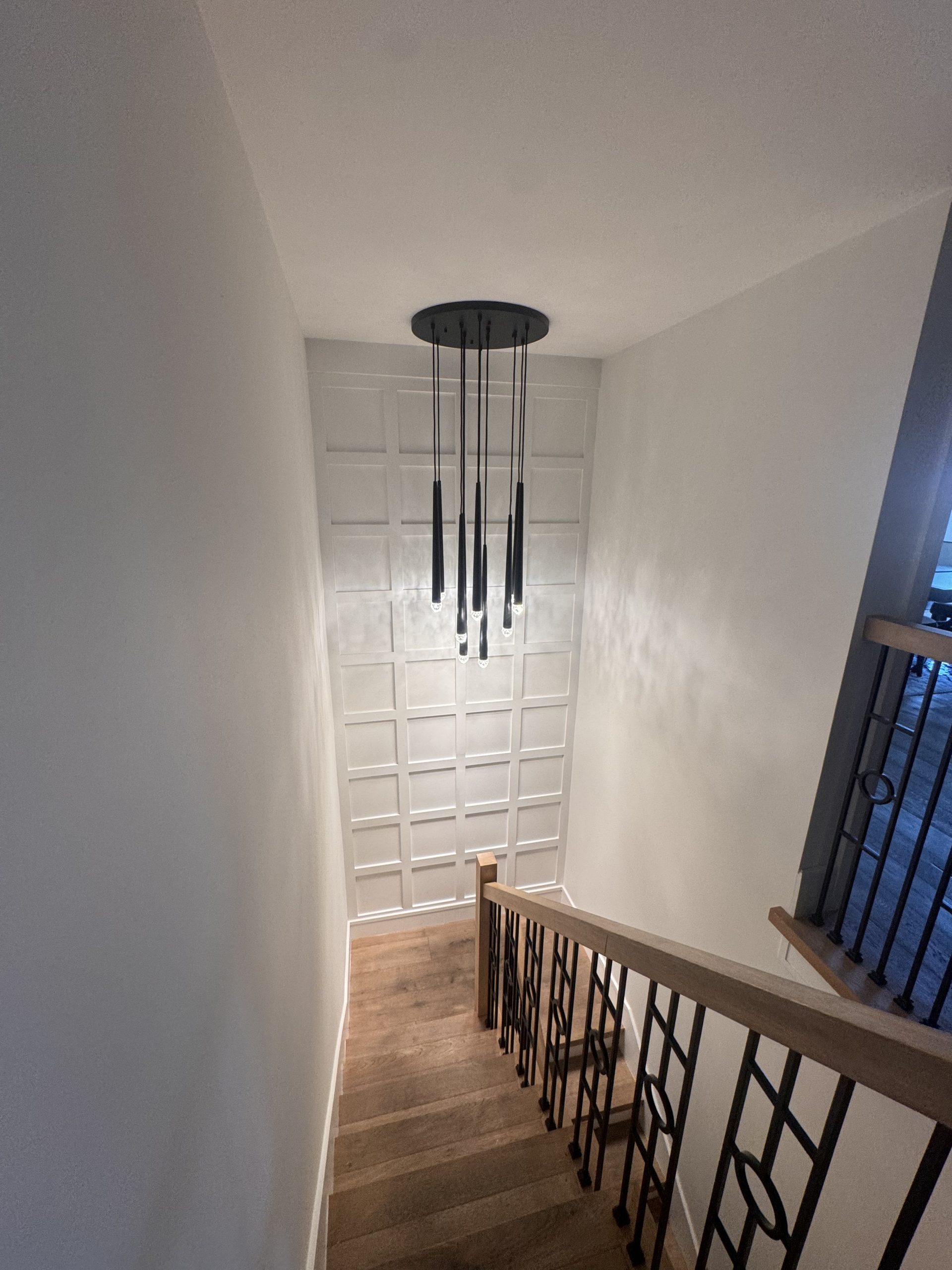 Stairwell wall paneling LA